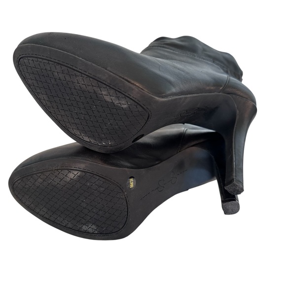 Jessica Simpson Black Heeled Ankle Boots Sz 8 - Picture 7 of 11